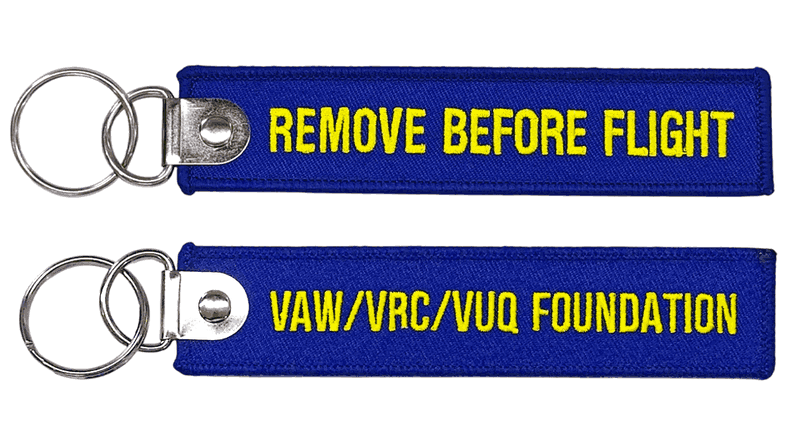 Blue and yellow custom flight tags
